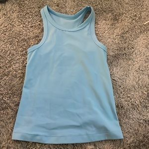 lululemon Align Waist-Length Racerback Tank Top size 2 icing blue